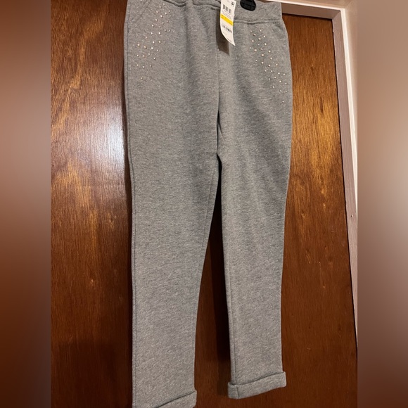 Epic Threads Gray Embellished Joggers - Girls Size M - Picture 2 of 3